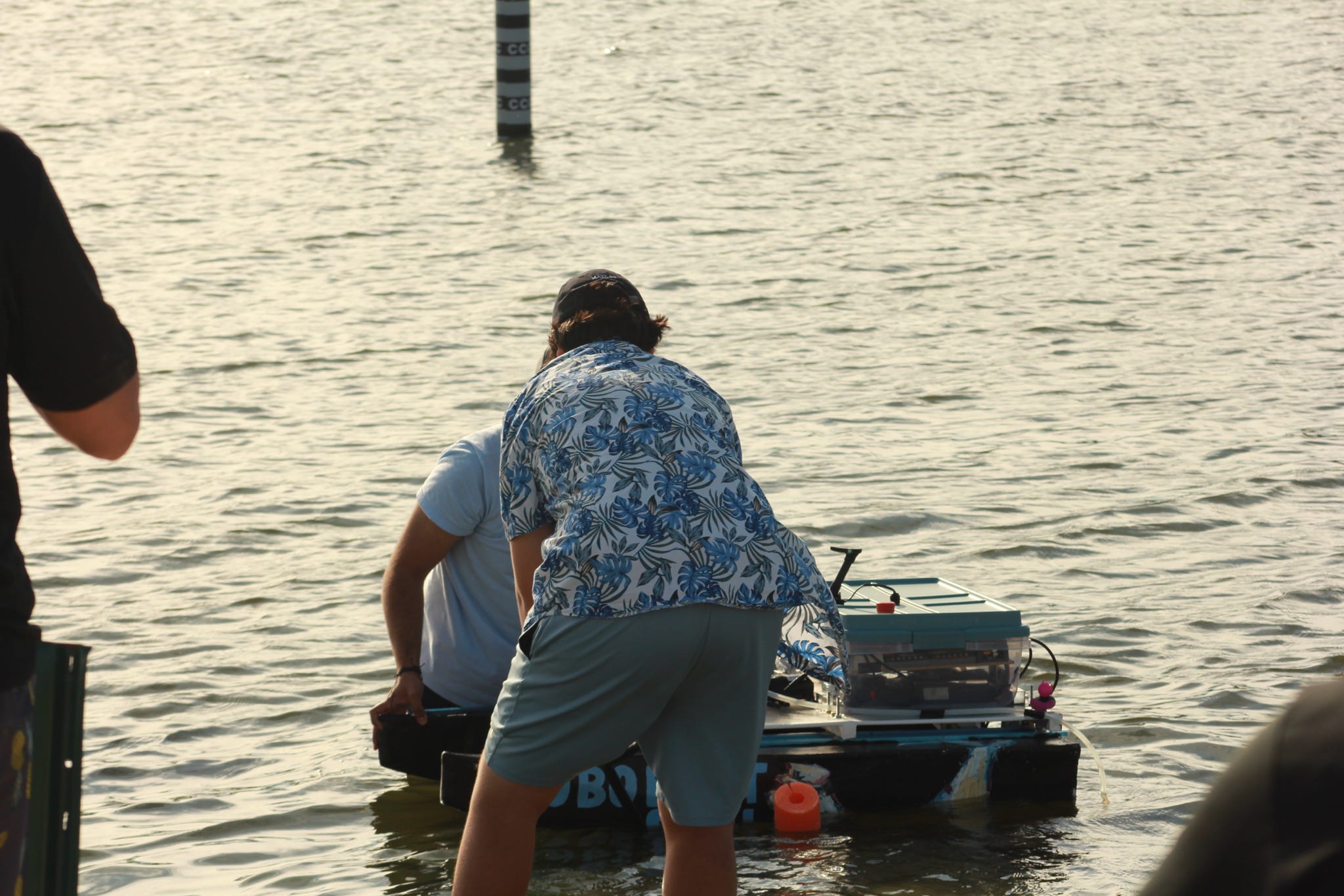 Launching the boat